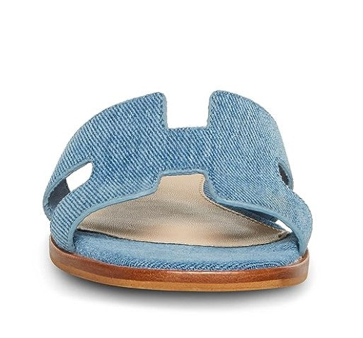 Steve Madden Hadyn Ankle Strap Square Toe Slide Sandal for Women - Casual (Used)