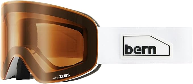 BERN B-1 Magnetic Change Dual Zeiss Sunny & Cloudy Lens Snow Goggles with Bag (Like New)