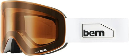 BERN B-1 Magnetic Change Dual Zeiss Sunny & Cloudy Lens Snow Goggles with Bag (Like New)