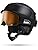 BERN B-1 Large Magnetic Ski Snowboard Goggle for Men for Women with Bag - Black (Like New)