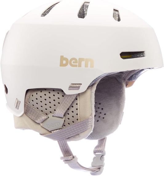 Bern Macon 2.0 Ski and Snowboard Helmet for Men and Women, Matte White - Large (Like New, No Retail Box)