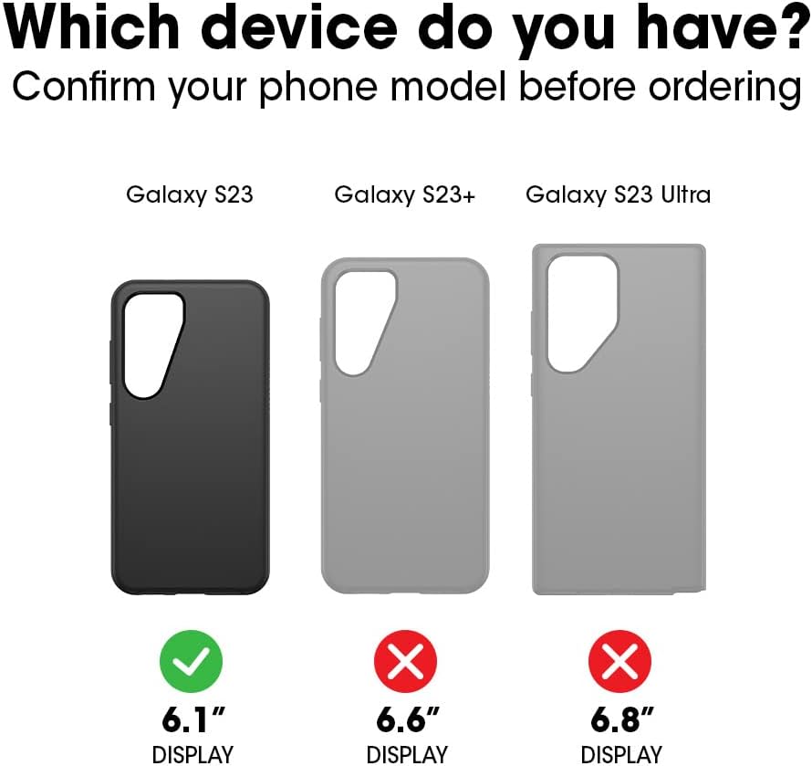 OtterBox 77-91093 Commuter Series Case for Samsung Galaxy S23, Pocket-Friendly (Like New)