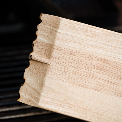 Mr. Bar-B-Q Oversized Design Premium Wood Grill BBQ Custom Fit Scraper & Brush (Like New)