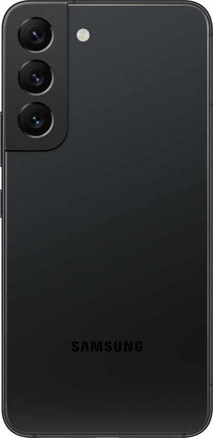 SAMSUNG Galaxy S22 5G 2022 128GB 6.1" AT&T Single SIM Android Smartphone - Black (Used, No Retail Box)