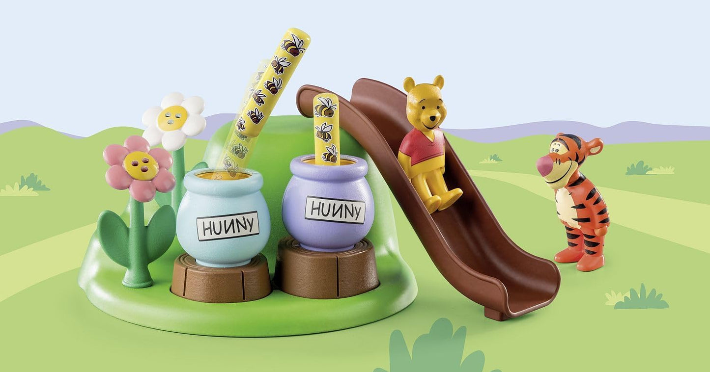 Playmobil Disney Winnie's & Tigger's Bee Garden Building Set, 17 pcs - One Size (Like New)
