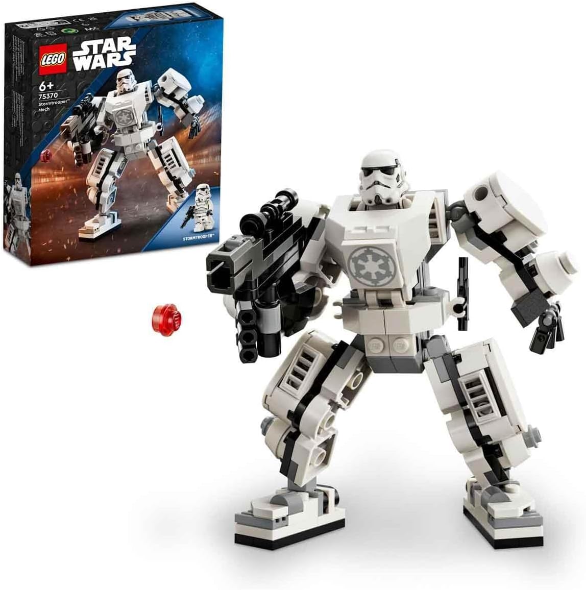 LEGO 75370 Star Wars Stormtrooper Robot with Articulated Parts for 6 Ages Kids (New, Damaged Retail Box)