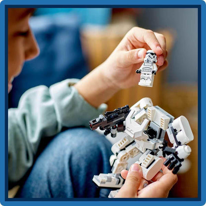 LEGO 75370 Star Wars Stormtrooper Robot with Articulated Parts for 6 Ages Kids (New, Damaged Retail Box)