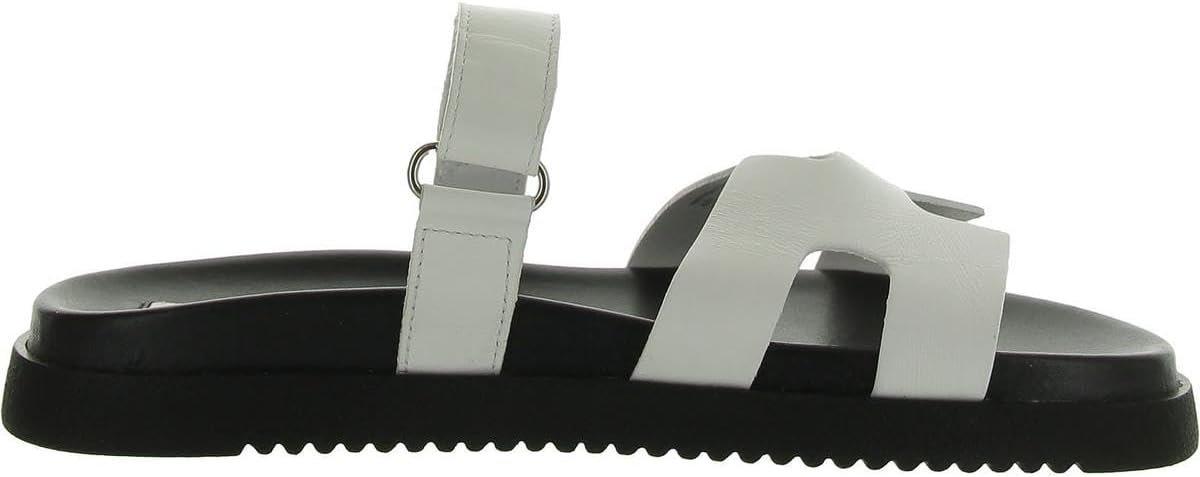 Steve Madden Mayven Hook & Loop Slide Sandal for Women, Synthetic Rubber Sole (Used, No Retail Box)