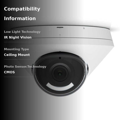 Ubiquiti Networks UniFi G5 Dome 2K HD PoE Ceiling Camera - 5MP, 30FPS, Low-Light (New, Damaged Retail Box)