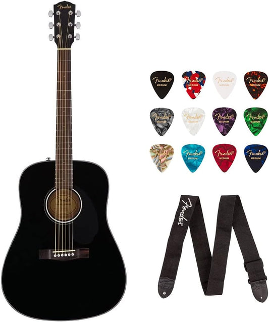 Fender CD-60S Steel 6-String Dreadnought Acoustic Guitar - Walnut Fingerboard (Used)