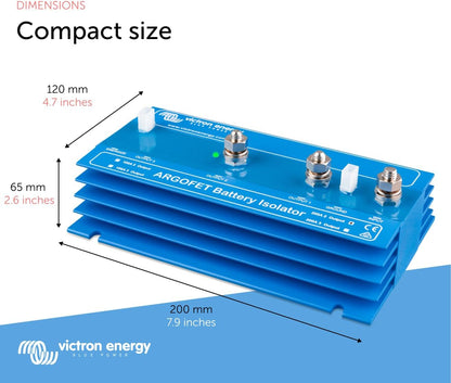 Victron Energy Argofet Fet-Based Battery Isolators 200-2AC for Marine, 12/24-V (Like New)