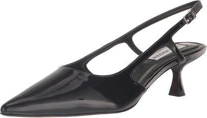 Steve Madden Buckle Ankle-Strap Legaci Heels for Women, Black Patent - Size 7 (Like New)