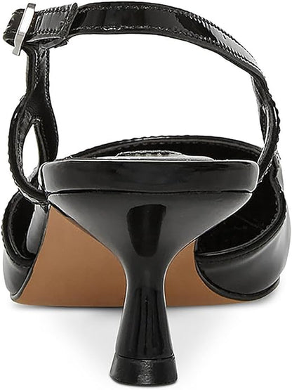 Steve Madden Buckle Ankle-Strap Legaci Heels for Women, Black Patent - Size 7 (Like New)