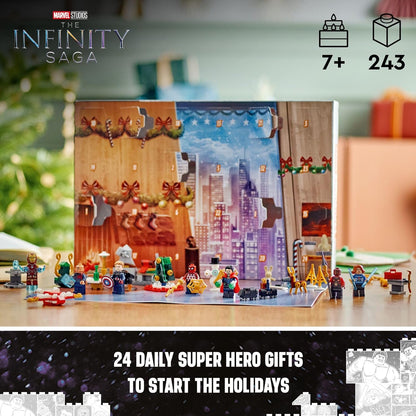 LEGO Marvel Avengers 2023 Advent Holiday Countdown Playset with 7 Super Heroes (New, Damaged Retail Box)