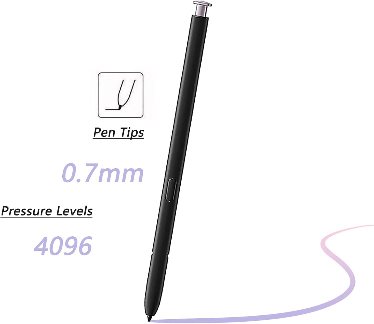 PCTC Replacement S Pen for Lavender Galaxy S23 Ultra with Bluetooth - Purple (Like New)