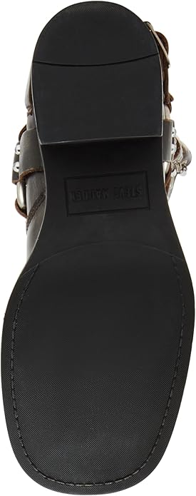 Steve Madden Rocky Knee High Pull-On Leather Block Heel Boot for Women, Mid-Calf (Like New)