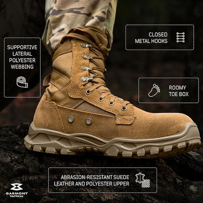 GARMONT TACTICAL T8 Anthem Military Combat Boots for Men/Women, Coyote - 9 Wide (Used)