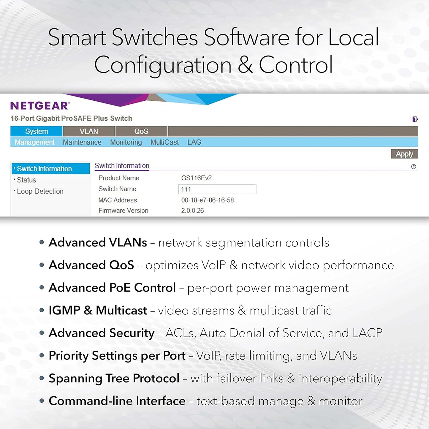 Netgear 52-Port PoE Gigabit Ethernet Smart Network Switch, 240 Volt, 380 Watts (Like New, No Retail Box)
