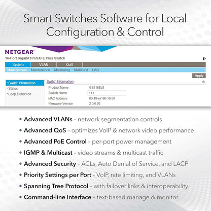 Netgear 52-Port PoE Gigabit Ethernet Smart Network Switch, 240 Volt, 380 Watts (Like New, No Retail Box)