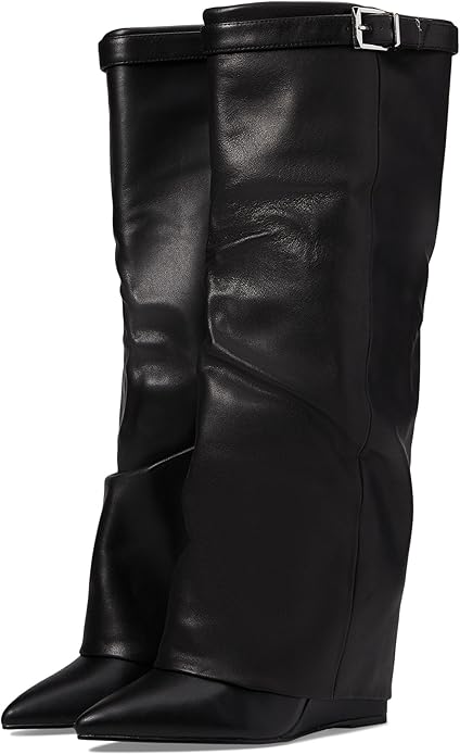 Steve Madden Women's Corenne Knee High Leather Boot, Synthetic Rubber Sole (Like New)