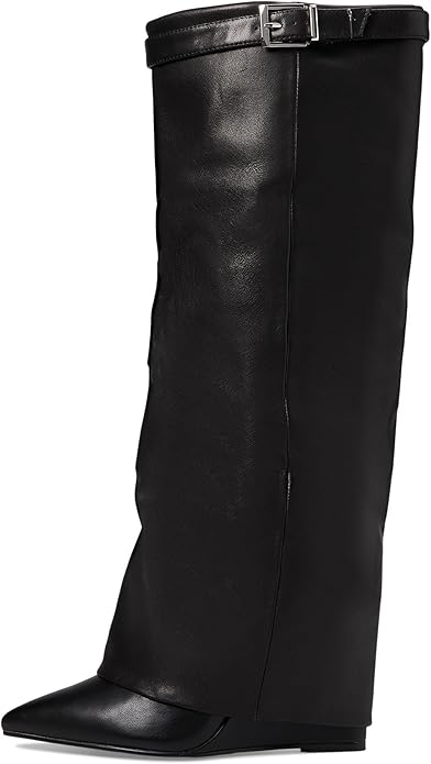 Steve Madden Women's Corenne Knee High Leather Boot, Synthetic Rubber Sole (Like New)