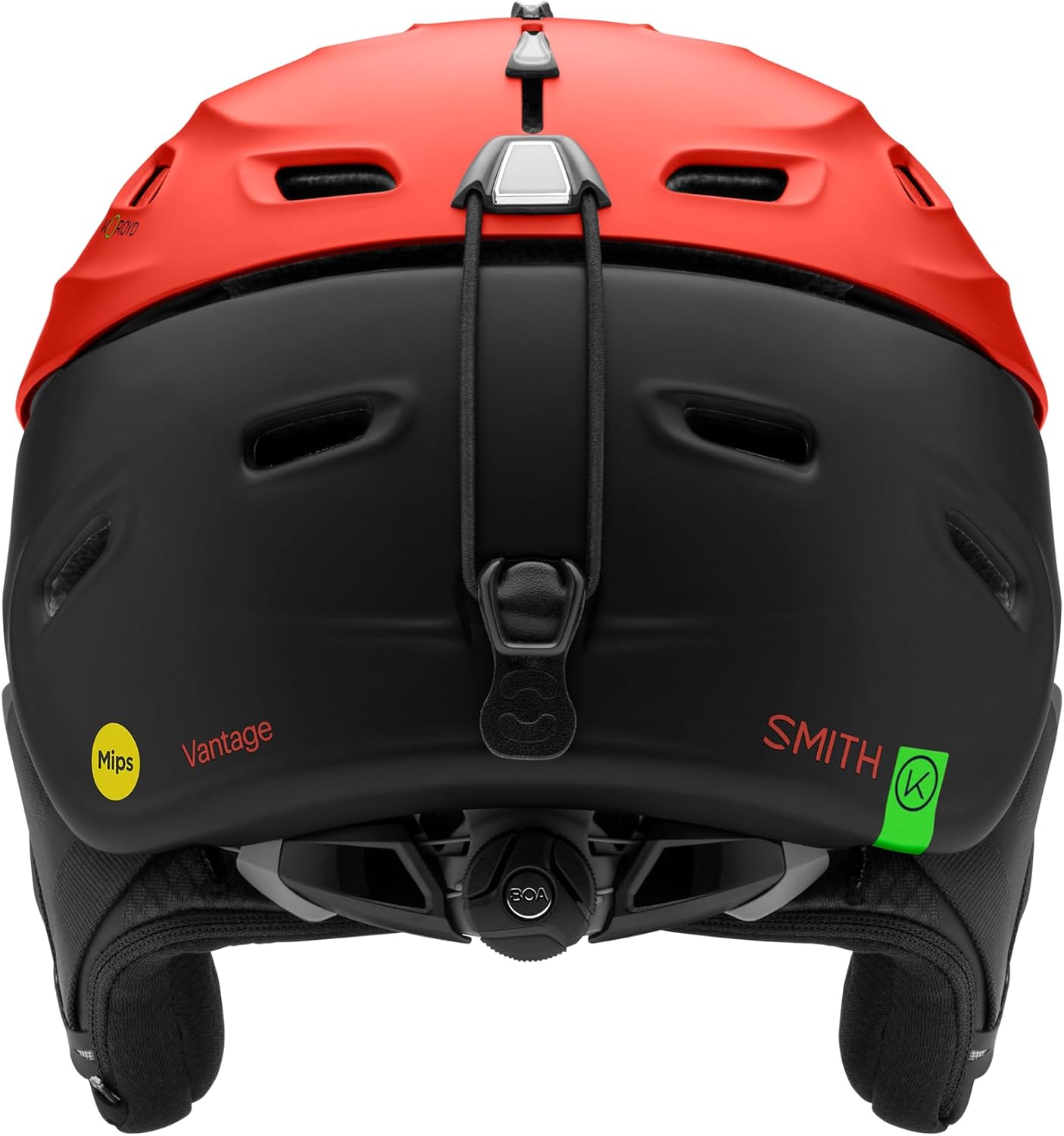 SMITH Optics Vantage Snowsports Cycling Helmet for Men, Matte Poppy/Black, Small (Like New, No Retail Box)