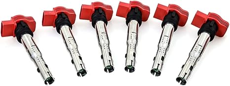Mishimoto Ignition Coil, Set of 6 for 2006–2008 VW/GTI/TSI/FSI/TFSI, OEM Fit (Like New)