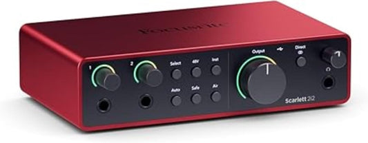 Focusrite Scarlett 2i2 4th Gen USB Audio Interface for Recording and Podcasting (Used, No Retail Box)