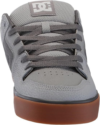 DC Pure Lace-Up Leather Athletic Skateboarding Shoe for Men, Rubber Sole (Like New)