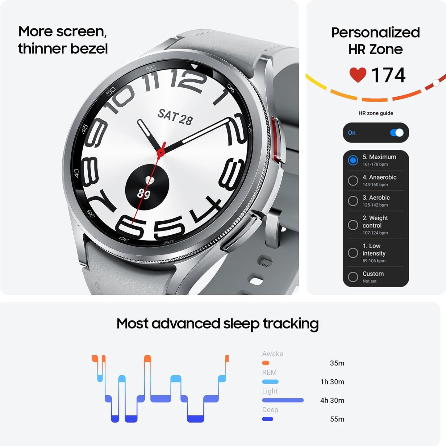 Samsung Galaxy 4G 16000MB 43mm Bluetooth Round Smartwatch with Fitness Tracker (New)