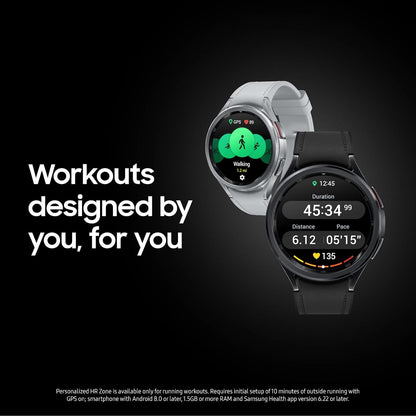 Samsung Galaxy 4G 16000MB 43mm Bluetooth Round Smartwatch with Fitness Tracker (New)