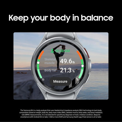 Samsung Galaxy 4G 16000MB 43mm Bluetooth Round Smartwatch with Fitness Tracker (New)