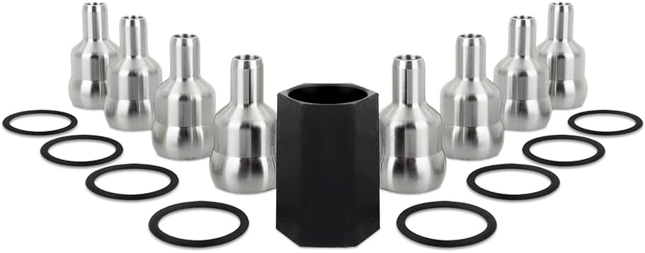 Mishimoto MMOR-F2D-03 Oil Rail Ball Tube Set, 2004.5-2007 Ford 6.0L Powerstroke (Like New)