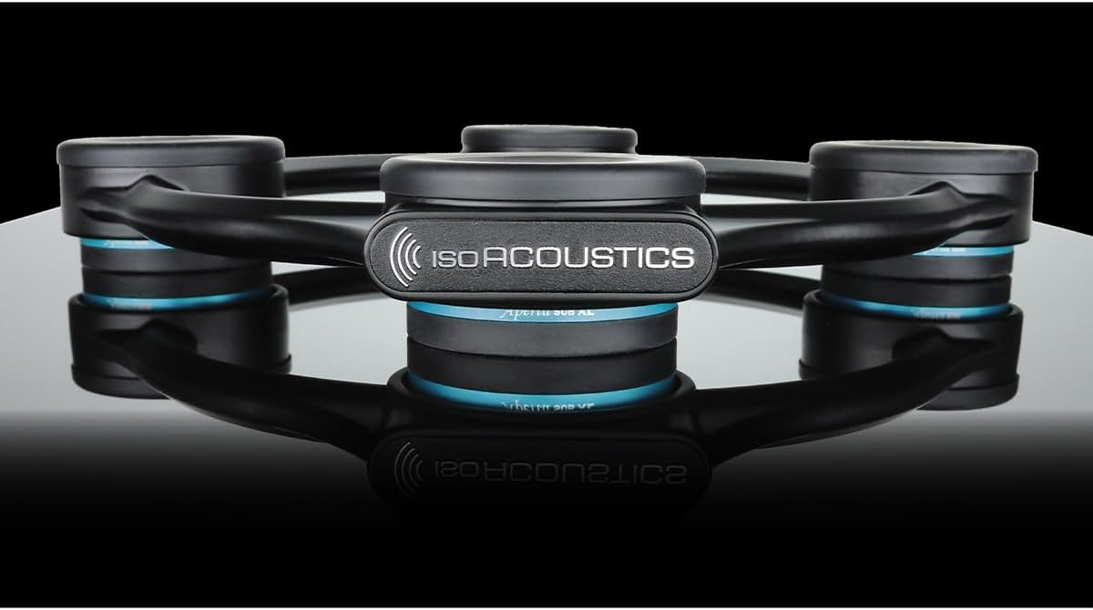 IsoAcoustics Aperta Sub XL Isolator for Large Subwoofers, Max 160 lbs - Black (Like New)