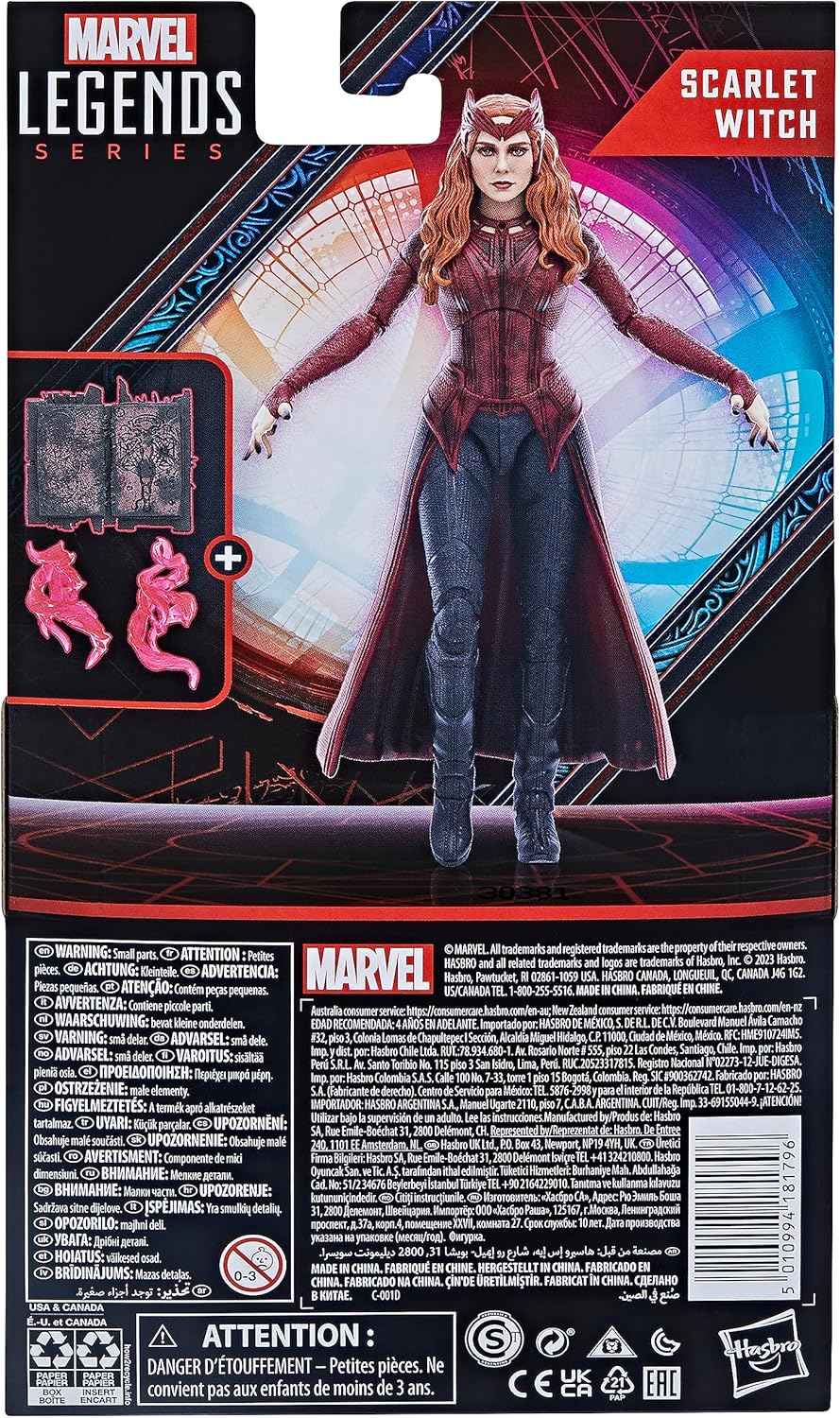 Marvel Hasbro Scarlet Witch in The Multiverse of Madness Exclusive Action Figure (New, Damaged Retail Box)
