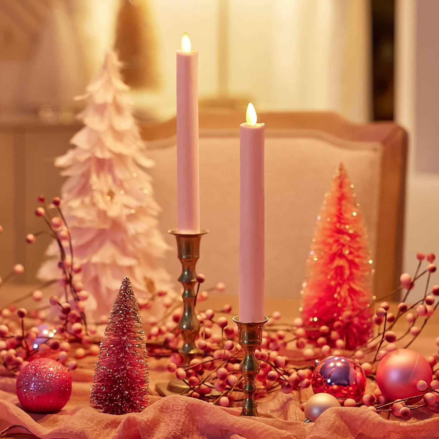 Luminara Flameless Battery Operated Indoor LED Taper Candle for Decoration (Used)