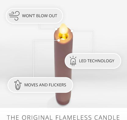 Luminara Flameless Battery Operated Indoor LED Taper Candle for Decoration (Used)