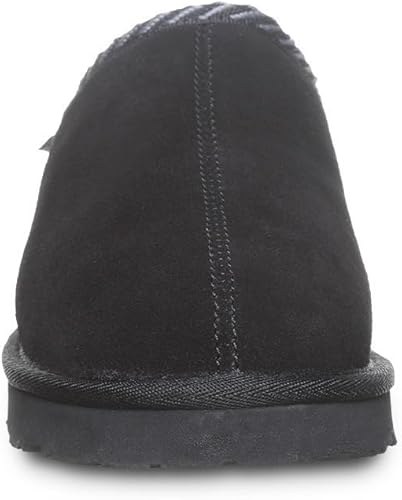 BEARPAW Tabitha Women's Charcoal Pull-On Slipper for Indoor/Outdoor, Rubber Sole (New)