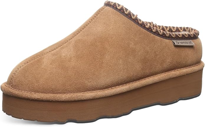 BEARPAW Martis Comfortable Indoor & Outdoor Slipper for Womens, Rubber Sole (Used)