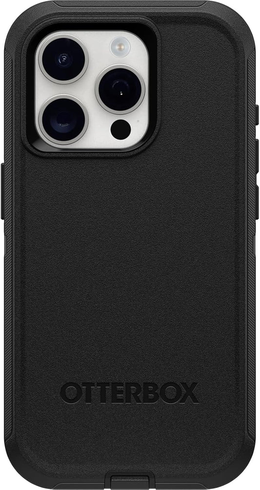 OtterBox MagSafe Kickstand 6.1" Defender Series Case for iPhone 15 Pro - BLACK (Like New)