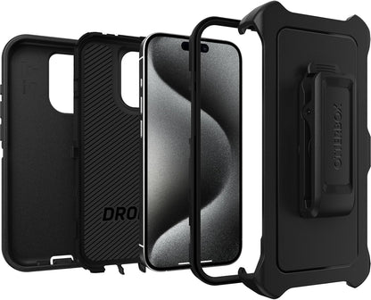 OtterBox MagSafe Kickstand 6.1" Defender Series Case for iPhone 15 Pro - BLACK (Like New)