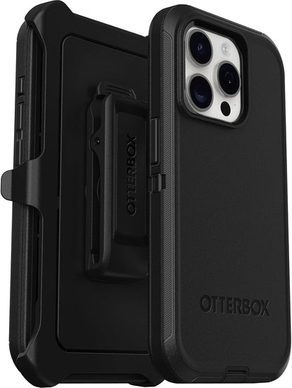 OtterBox MagSafe Kickstand 6.1" Defender Series Case for iPhone 15 Pro - BLACK (Like New)