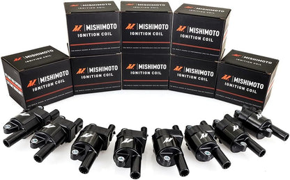 Mishimoto MMIG-LSRD-0708 Ignition Coil, GM LS2/LS3/LS4/LS7/LS9 Engines, 8pcs Set (Like New)