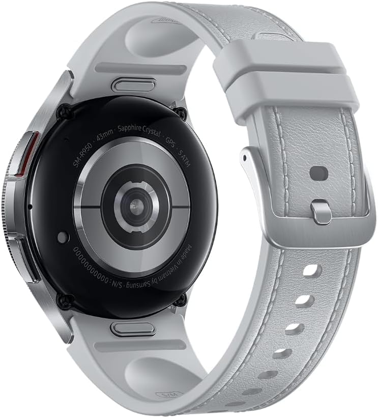 SAMSUNG Galaxy SM-R950 Classic Bluetooth Smartwatch w/ Fitness Tracker - Silver (Like New)