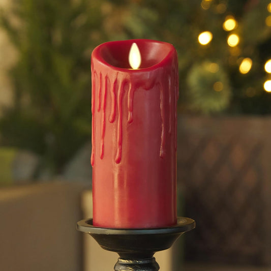 Luminara Wax Drip Flameless Indoor LED Candle for Decoration, Long-Lasting (Like New)