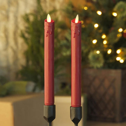 Luminara Flameless Wax Drip Moving Flame LED Candle for Holiday Decoration (Used)