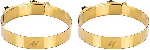 Mishimoto MMCLAMP-4GD 4" Stainless-Steel T-Bolt Modern Clamp, Gold (Pack of 2) (Like New, No Retail Box)