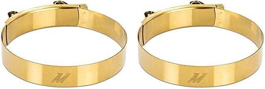 Mishimoto MMCLAMP-4GD 4" Stainless-Steel T-Bolt Modern Clamp, Gold (Pack of 2) (Like New, No Retail Box)
