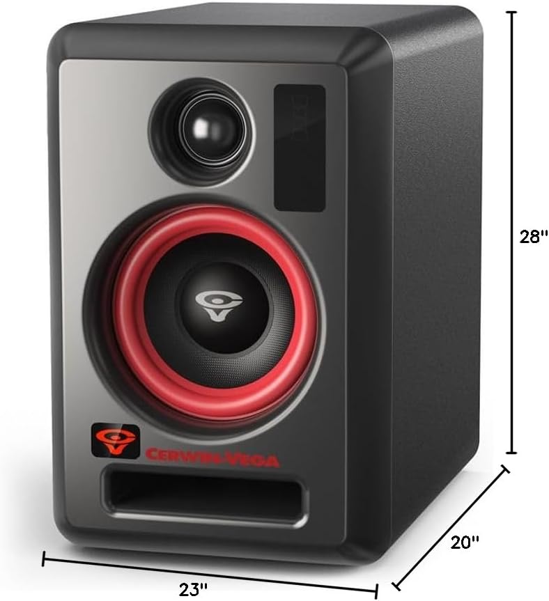 Cerwin Vega VEGA4SB-PR 2-Way 2-Way Studio Monitor with DSP Control - 60 Watts (Like New)