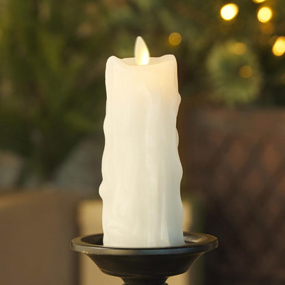 Luminara Wax Drip Flameless Indoor LED Candle for Decoration, Long-Lasting (Like New)